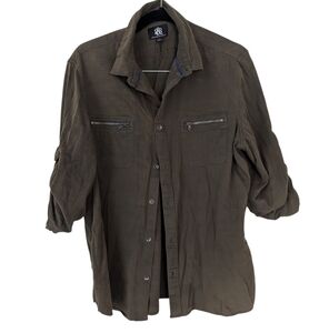 Rock & Republic Moss Tab Sleeve Shirt Sz.XL